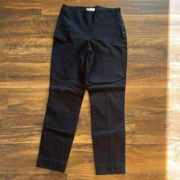 EVERLANE Women's Black Stretch Side Zip Ponte Career Work Ankle Pants Size 6 - Picture 2 of 3